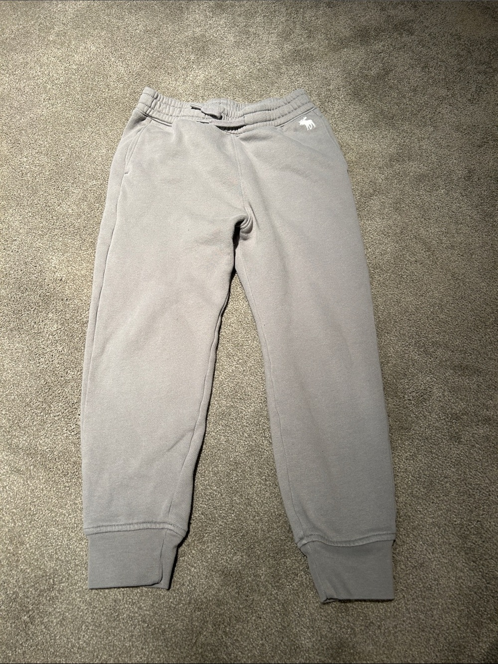 Abercrombie & Fitch Kids Light Gray Fleece Joggers